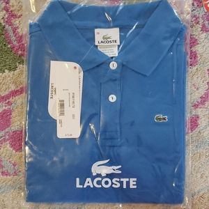 Blue lacoste polo